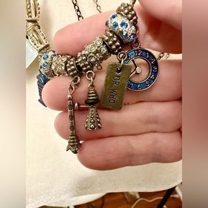 Dr who! Set of three quirky vintage Dr Who themed necklaces